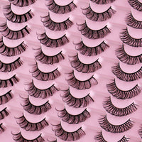 30 Pairs Of Thick Natural DD Chemical Fiber Russian Curly False Eyelashes