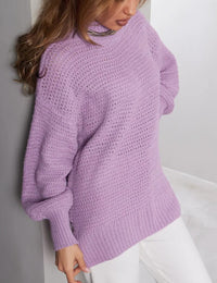 Pullover Long Sleeve Split Bottoming Sweater