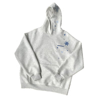 American-style Fleece-lined Thickened Embroidered Hoodie For Men