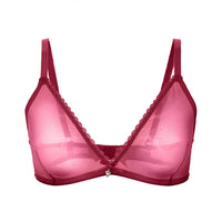 One-piece Summer Ultra-thin Mesh Lace Bra