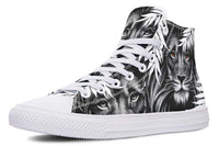 Printed Couple High-top Canvas Shoes