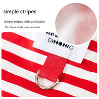 Spring Thin Velvet Puppy Clothes Simple Striped Traction Sweater
