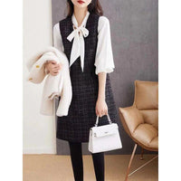 Womens Retro-Style Chic Casual Vest Dress