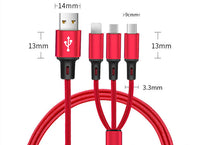 Compatible with Apple , Three in one data line mobile phone