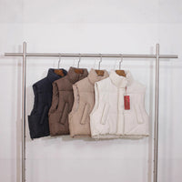 Women's Warm Jacket Sleeveless Loose Lapel