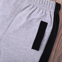 Boys' cotton short-sleeved sports suit