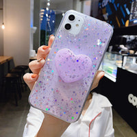 Epoxy sequin holder mobile phone case