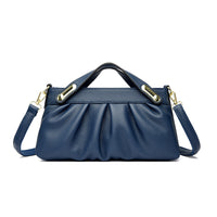 Leather Niche Pleated Shoulder Crossbody Bag