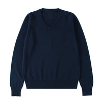 School-supplied Dark Gray Long-sleeve Knit Top