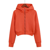 Women's Short Slim Outdoor Sports Hoodie