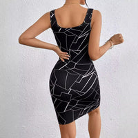 Women's Geometric Print Sexy Tank Dress