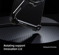 Suitable For IPhone17promax Metal Frame Phone Case With Magnetic Bracket