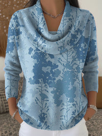 Womens Casual Loose-fitting Pullover Hoodie With A Cowl Neck