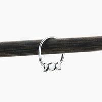 Ladies Bohemian Moon Separated By Nose Ring
