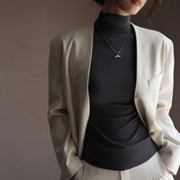 Women's Fashion Semi-Turtle Neck Long Sleeve T-Shirt