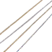 Braided Hair Chain Hip Hop Style Shiny Rhinestone