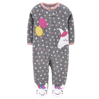Baby wrap jumpsuit with zipper