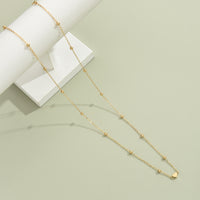 Creative And Fashionable Heart-shaped Bead Waist Chain, Golden Alloy Waist Chain For Women, Summer Accessory.