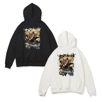 Retro Oil Painting Printed Loose Sweatshirt Men