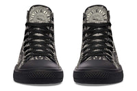 High Top Canvas Shoes For Printing Lovers