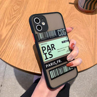 Compatible with Apple , Boarding Pass Skin Precision Hole Phone Case