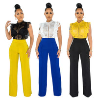 Fashionable Straight-leg Pants With A Back Zipper
