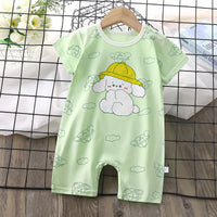 Baby Boy Thin Women's Short-sleeved Jumpsuit Romper