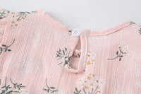 Girl's Flying Sleeve One-piece Romper Suit