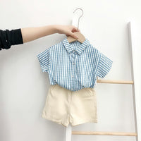 Striped Dress Summer Boys And Girls Baby Shirt Pants Suit