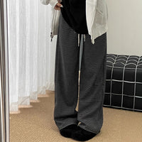 Comfortable Fleece-Lined Striped Jogger Pants