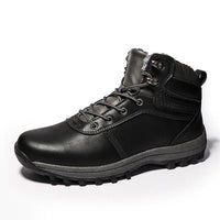 Men's high top plus cashmere shoes