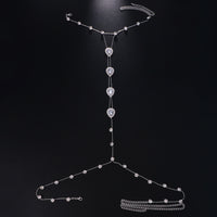 Gem Bikini Chest Necklace Body Chains Rhinestone-encrusted Jewelry