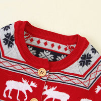 Autumn long-sleeved Christmas deer romper romper