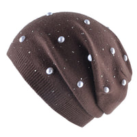 Warm Hot Drill Ladies Rabbit Fur Knitted Hat