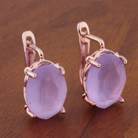 Romantic Retro 1014 Oval European And American Ear Clip