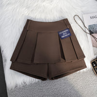 Real Shot Retro Hot Girl Pleated Skirt