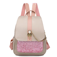 Fashion Student Backpack Korean Sequin Travel School Bag
