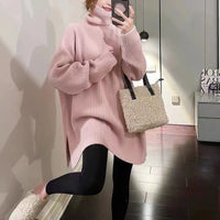 Autumn And Winter New Split Mid-length Bottoming Top