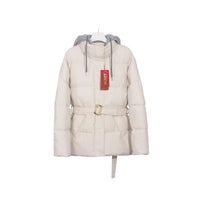 Elegant Hooded Cotton Jacket For Women