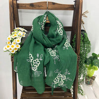Spring And Summer Women's Artistic Ethnic Style Shawl Cotton Linen Versatile Long