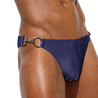 Men's Fashion Metal Buckle Swimming Trunks