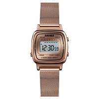 Waterproof steel mesh strap ladies watch