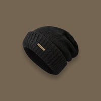 Wool Blend Solid Color Cold Warm Pile Knitted Hat Tide