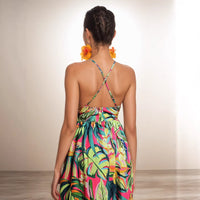 Women's Clothing Printing Slip Dress