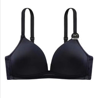 Solid Color Thin Triangle Cup Without Steel Ring Comfortable Push Up Bra