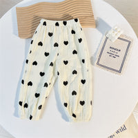 Summer New Style Boys And Girls Baby Double-Layer Gauze Casual Breathable Trousers