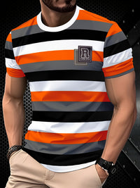 Men's 3D Digital Print Crewneck Short-Sleeve T-Shirt