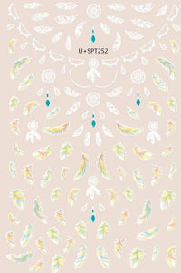 Japanese Three-dimensional 5D Embossed Nail Stickers