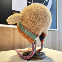 Cute Christmas Antler Plush Hat For Women, Warm In Autumn And Winter