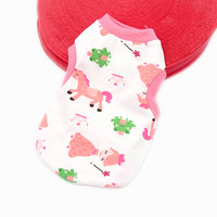 Candy-colored Pet Springsummer Thin Cotton Printed Vest